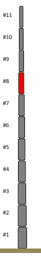 Ersatzsegment #8, 45mm (18m Mast)