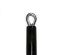 Top segment (with glued-in V2A eyelet) of 12m HD and 14m HD fiberglass pole