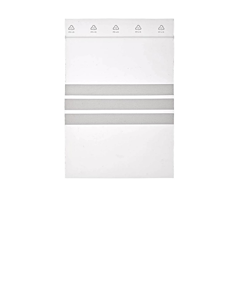 ZIP bag mid with labeling field (120x170mm / 90mµ)