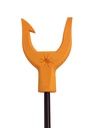 Geocaching fork for the top of a 7m, 10m, 12m or 14m fiberglass pole (SET1 incl. thread connector)