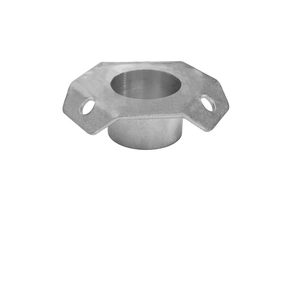 Spezial 3-Punkt Abspannblech mit verschweisster Hülse für 40er Rohr