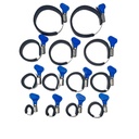 Pre-assembled knob handle clamp set for 14m HD fiberglass pole