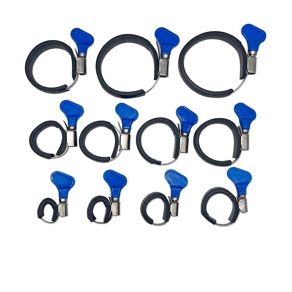 Pre-assembled knob handle clamp set for 18m fiberglass pole