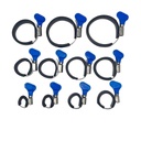 Pre-assembled knob handle clamp set for 18m fiberglass pole