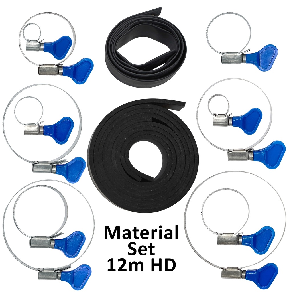 Bausatz Knauf-Schellen für 12m HD Fiberglas Mast