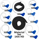 Bausatz Knauf-Schellen für 14m HD Fiberglas Mast