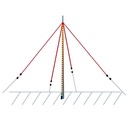 [VAK001] 160m Vertikal, Draht-Antennen-Bausatz inkl. 18m Fiberglas-Mast