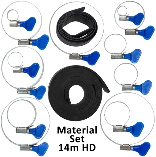 [PMF1450-K] Material kit blue knob clamps for 14m HD fiberglass pole